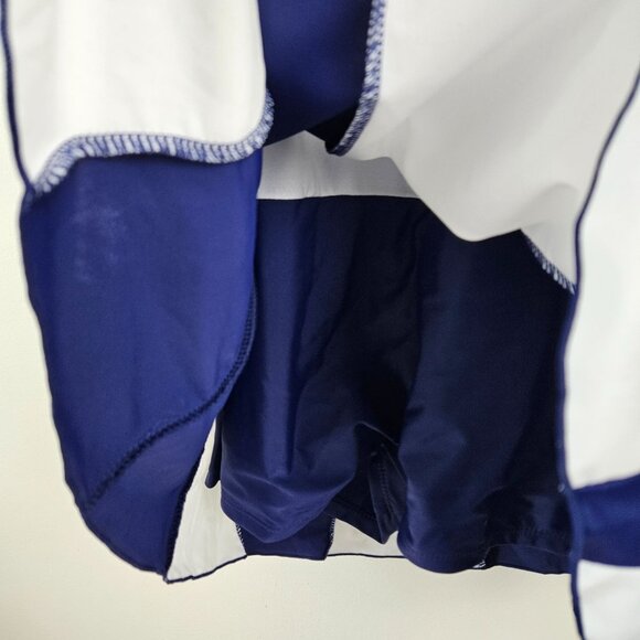 Zando Womens Tummy Control Swim Dress Plus Size 5XL Navy/White Pool Beach - Picture 11 of 11